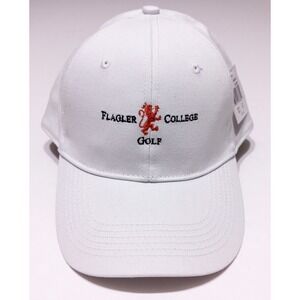 PAGE & TUTTLE Flagler College Saints Golf Hat Cap White Adjustable ~ New